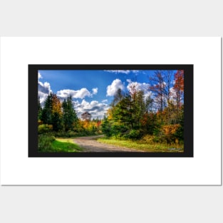 Dirt Road on a Sunny Autumn Day Posters and Art